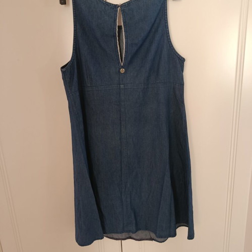 Attrattivo denim dress size L like new, blue