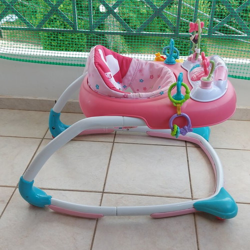 Minnie Mouse Bows & Butterflies Walker used baby activity center