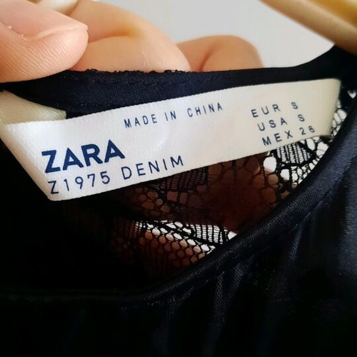 Zara lace dress new, black, size S