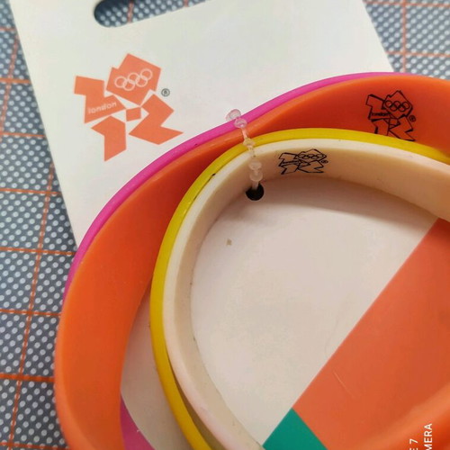 London 2012 silicone wristbands new, set of 4