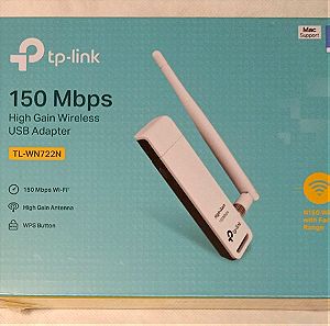 TP-LINK TL-WN722N v3.2 Ασύρματος USB Αντάπτορας Δικτύου με Αποσπώμενη Κεραία 150Mbps