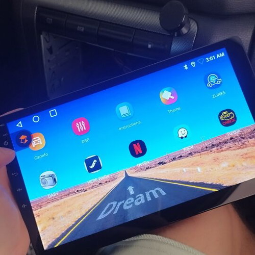 10-inch car screen with multiple features