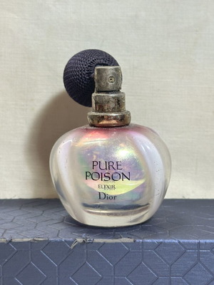 Christian Dior Pure Poison Elixir 50ml perfume bottle used, empty with atomizer