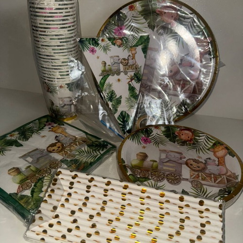 Jungle birthday set new for 25 people