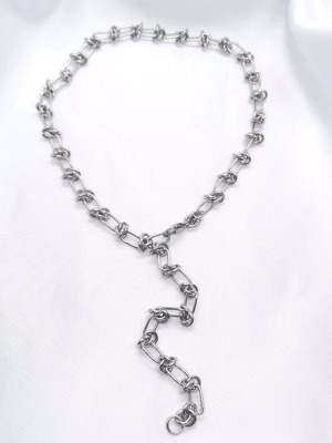 Curb chain necklace stainless steel 50 cm new