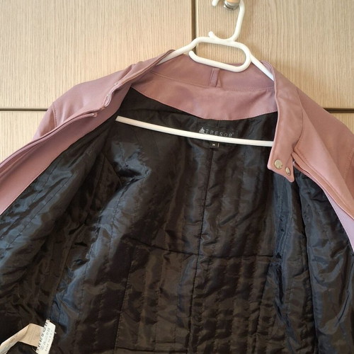 Tresor leather jacket pink like new, size M
