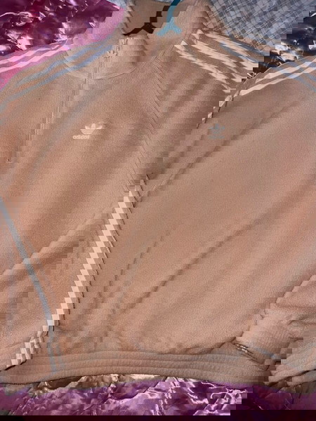 adidas pink sweatshirt fleece