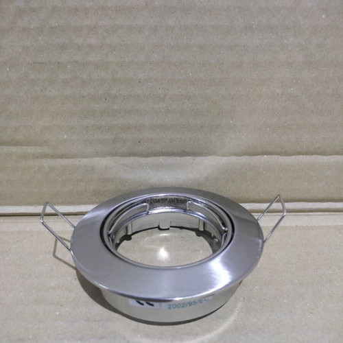 Recessed round adjustable spot light nickel matte new