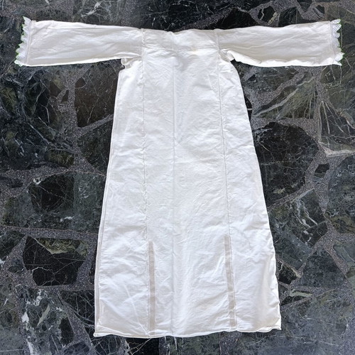 Traditional white shirt dress