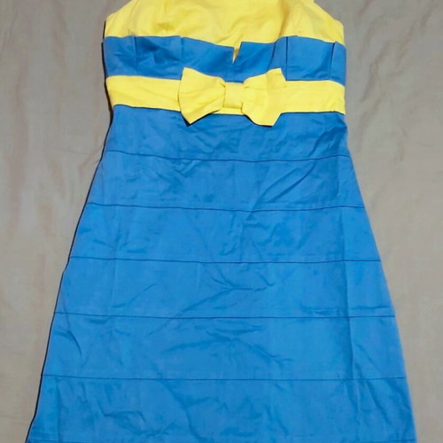 Women's blue electric mini dress Angelo like new, size S