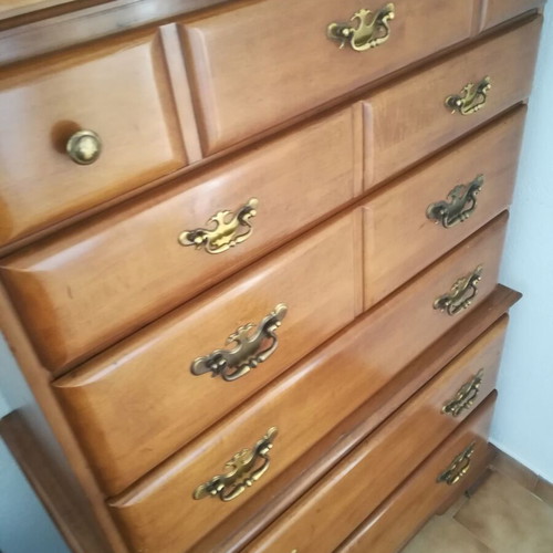 Chest of drawers with 6 drawers, wood