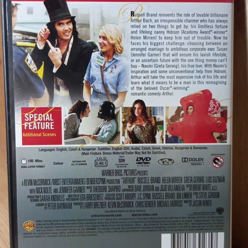 Arthur DVD like new with English subtitles
