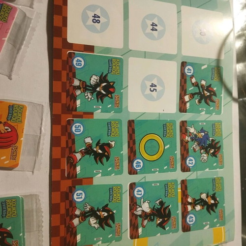Sonic Koukouroukou collectible sticker album like new, nearly complete