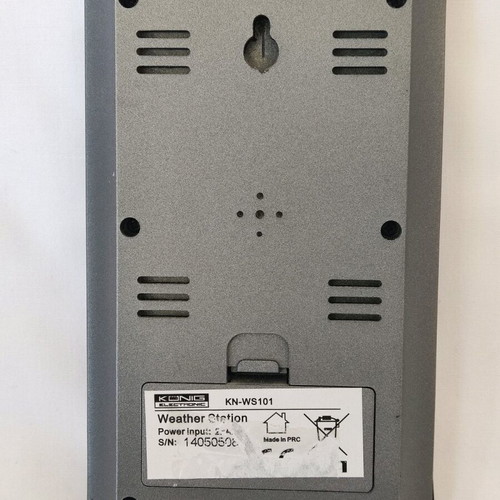 Konig KN-WS 101 weather station used with blue backlight