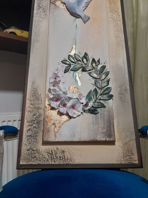 Πίνακας Μικτών Τεχνικών Καινούργιος 110x40 cm