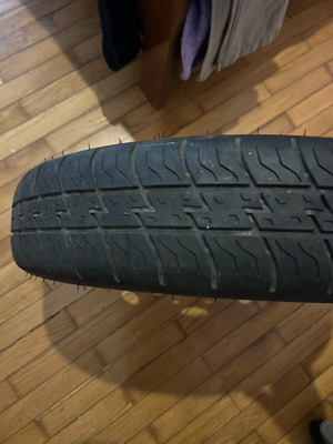 Rim with used tire
