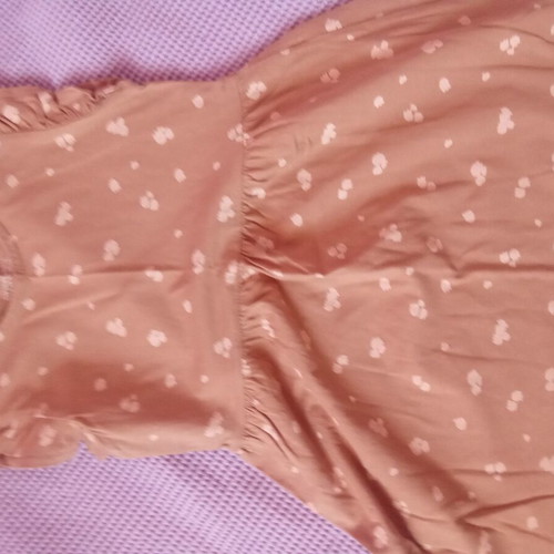 H&M dress for girls 4-6 years, 110-116 cm, beige and brown