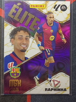 Panini Megacracks La Liga 2025/26 Raphinha Elite #16 FC Barcelona card like new