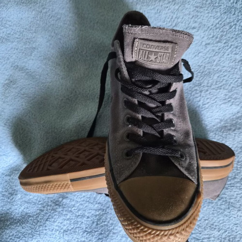 Vintage Converse All Star used gray athletic shoes size 44.5-45