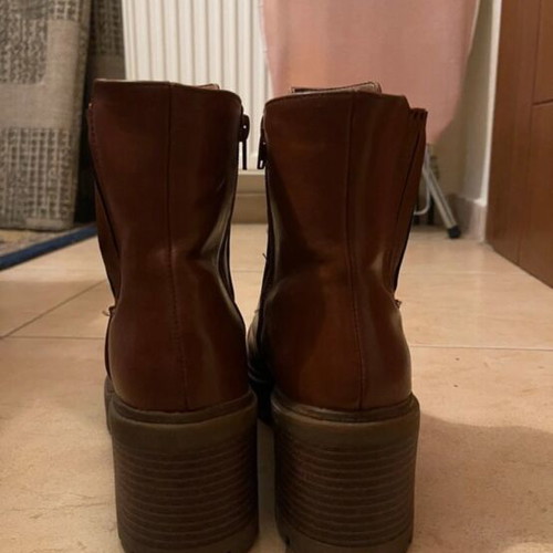 Migato ankle boots like new, brown, size 40.5-41