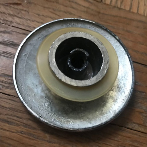 Brass mushroom sink valve used with two caps