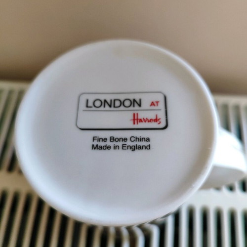 Harrods London Mug New Red Bus Design