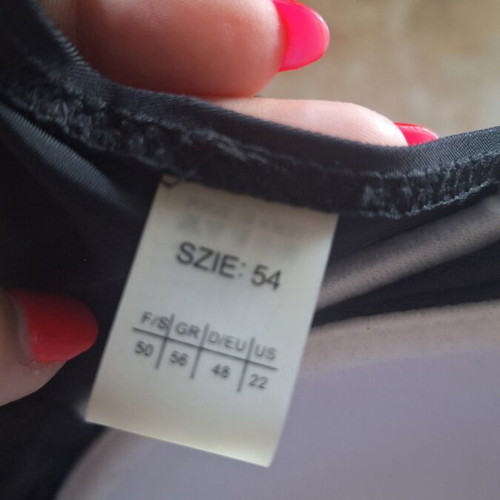 Swimsuit size 54 black, new with transparency