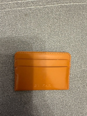 ByFar leather card holder like new, brown