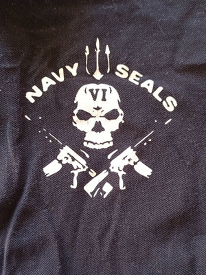 Navy Seals Polo Shirt XXL used, black and blue