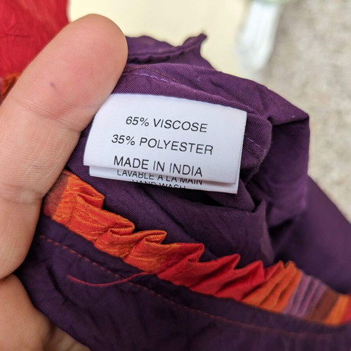 Boho summer dress Nid d’ Abeille like new, purple and orange, size M