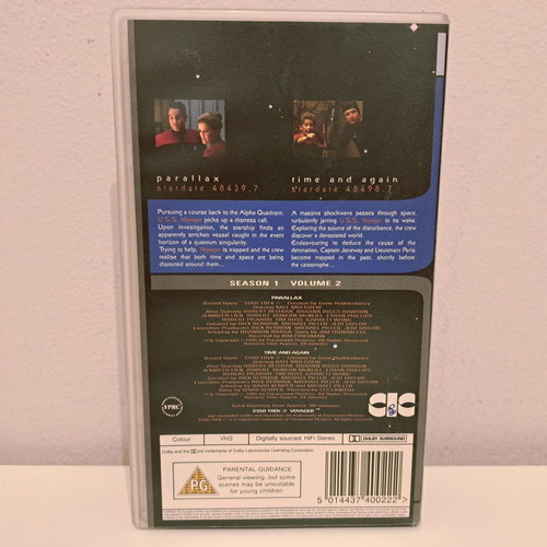 Star Trek Voyager Charting The New Frontier 1.2 VHS used without subtitles