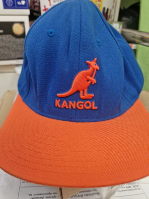 Kangol men's hat new, blue and orange, size S