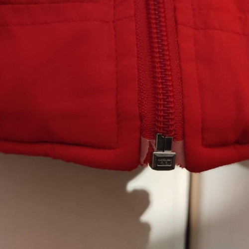 Olympiacos sleeveless jacket used, size Large with wear