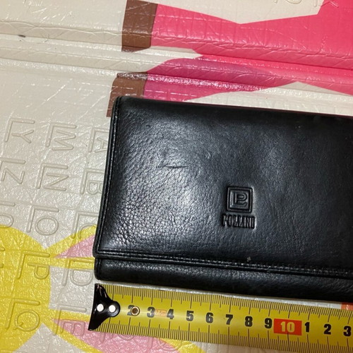 Black leather wallets used
