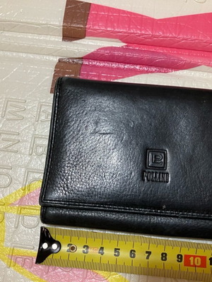 Black leather wallets used