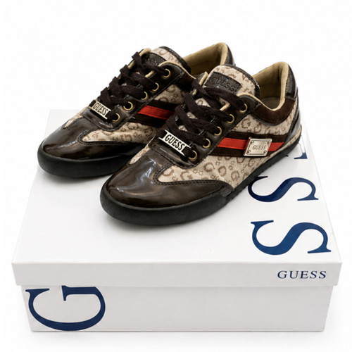 Guess sneakers used, size 36, brown