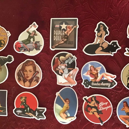 Stickers new, set of 15 pieces