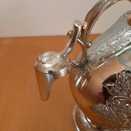 Bronze aristocratic sugar bowl used with silver plating and carved decorations
