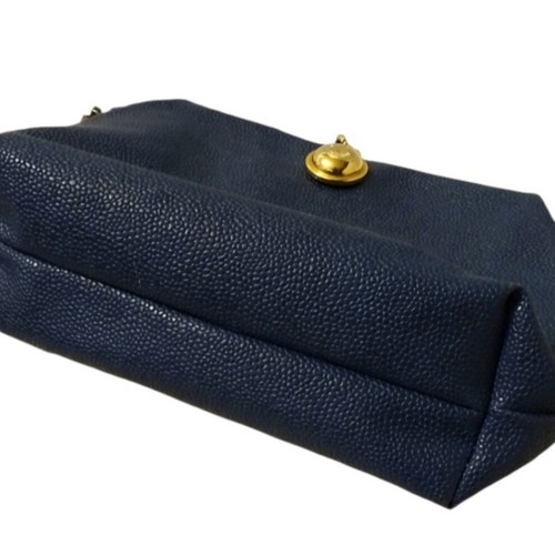 Ripani leather toiletry bag new, blue