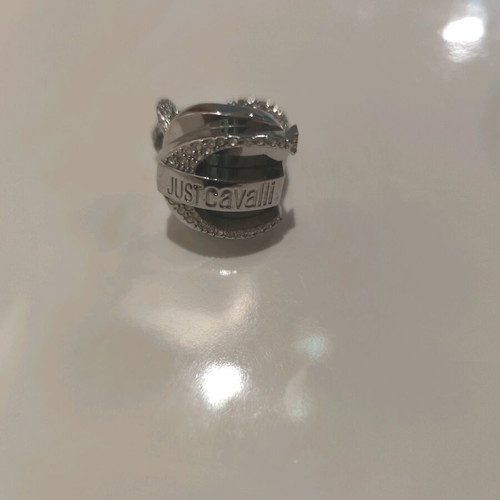 Just Cavalli ring made of stainless steel new silver