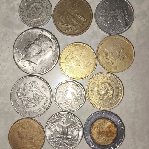 Coins used from multiple countries