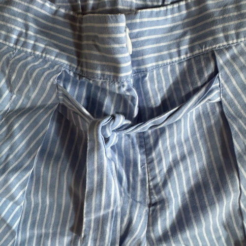 Lapin House girls' shorts like new, size 128 cm, white and blue, for 8 years old