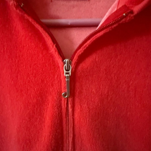 Juicy Couture short sleeve terry jacket like new, orange, size M