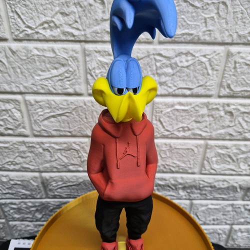 Roadrunner figure new, 3D printed with detail