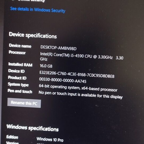 PC i5 16GB RAM 1TB HDD MSI GT 710 Windows 10 Pro σαν καινούργιο