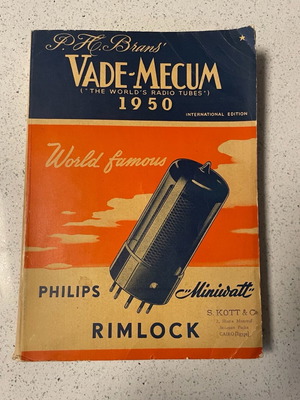 P.H. Brams Vade Mecum “The World’s Radio Tubes” 1950 like new