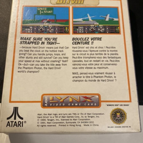 Atari Lynx Hard Drivin' racing game brand new sealed rare