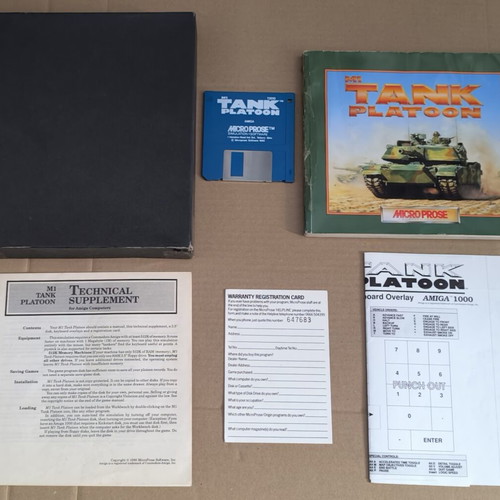 M1 Tank Platoon MicroProse Amiga game like new, complete in box