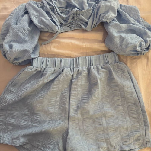 Shein blue summer set new
