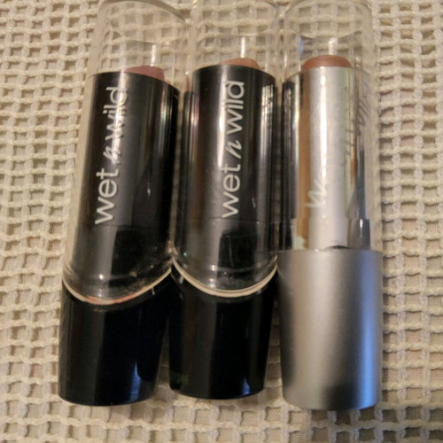 Wet n wild lipsticks used, set of 3